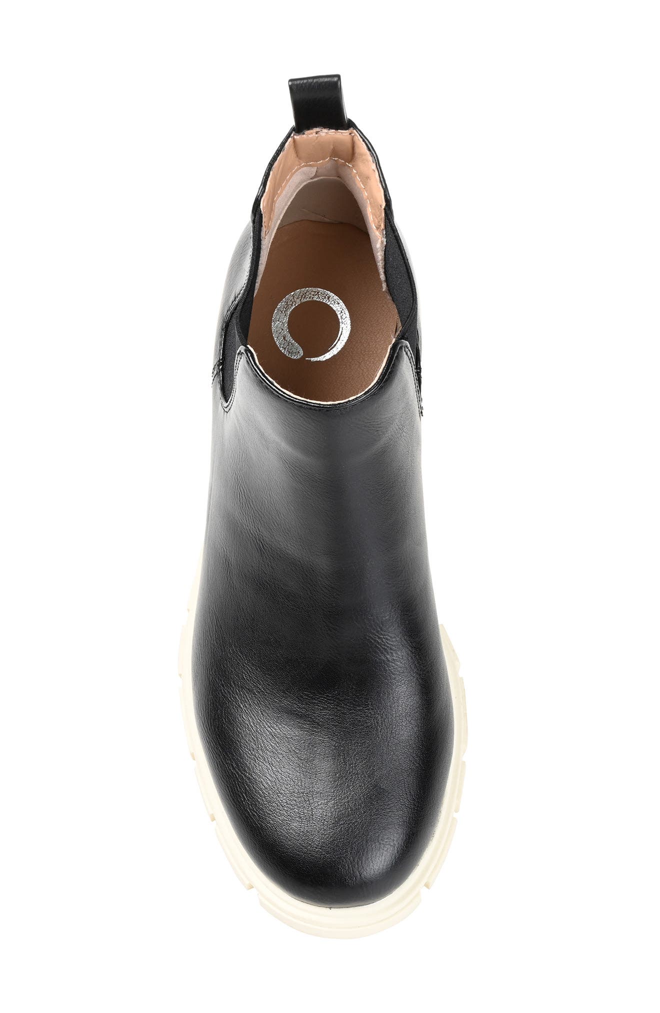 Journee Collection Rorke Lug Sole Chelsea Boot, Alternate, color, Black