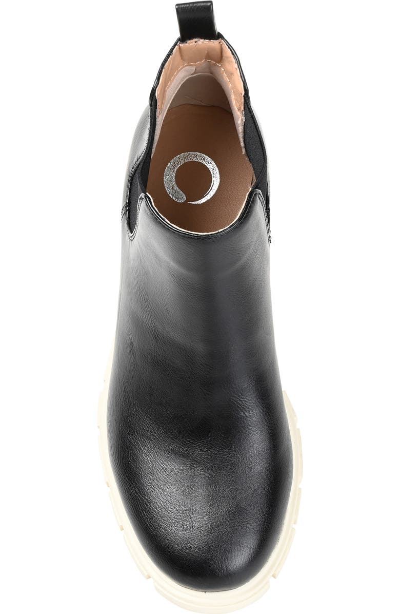 Journee Collection Rorke Lug Sole Chelsea Boot, Alternate, color, Black