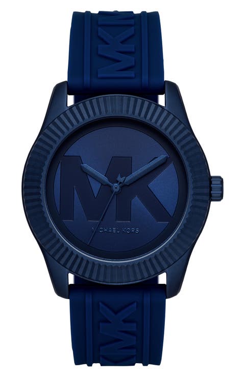 Maddye Logo Silicone Strap Watch, 43mm