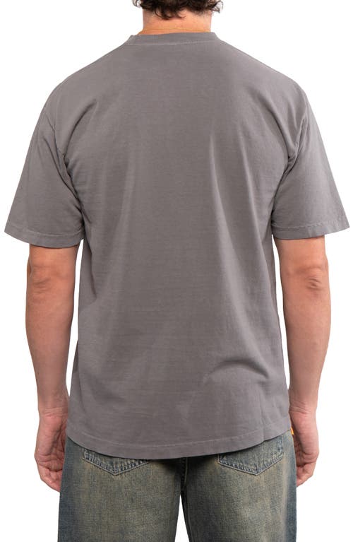 Shop Round Two Stitch Logo T-shirt In Charcoal
