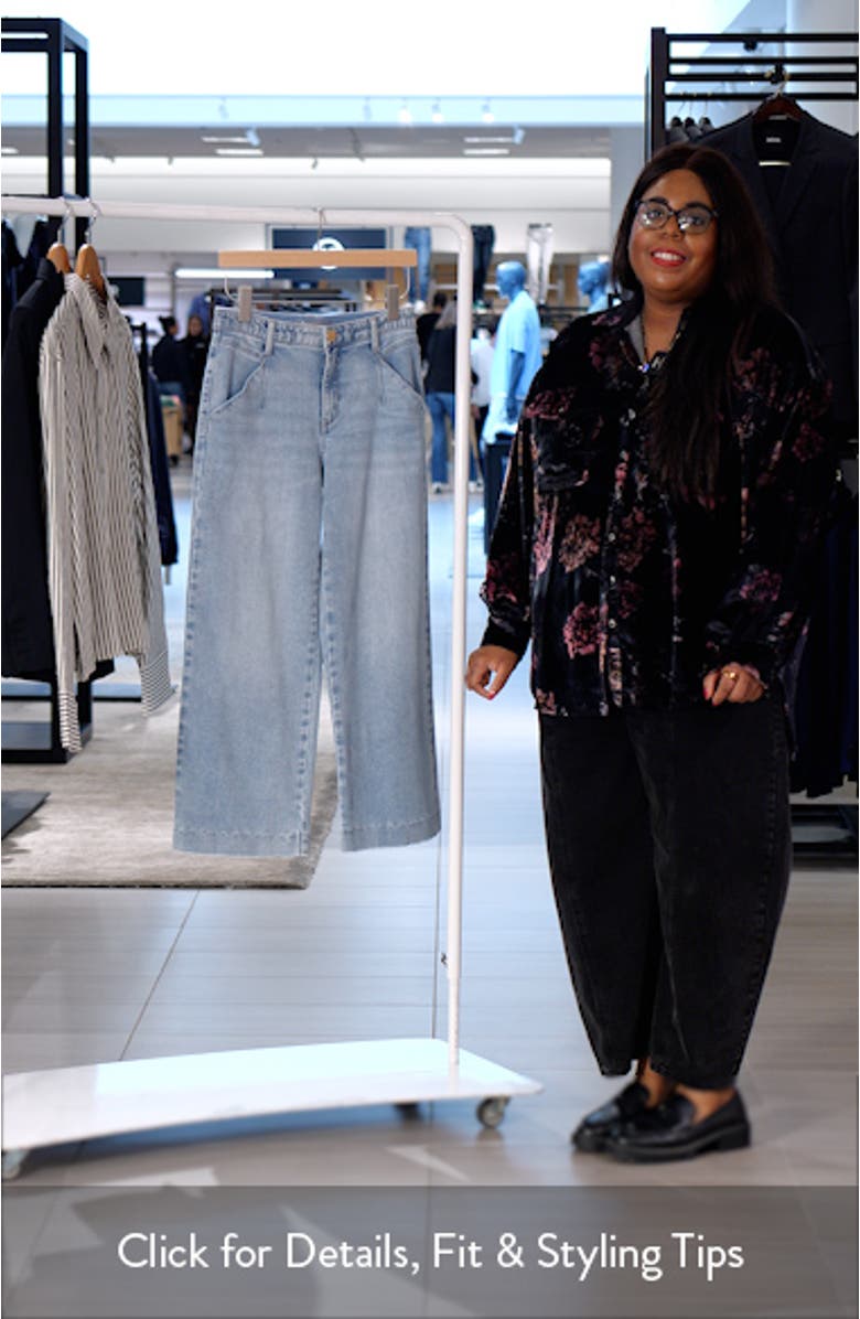 Wyatt High Waist Ankle Wide Leg Jeans, sales video thumbnail