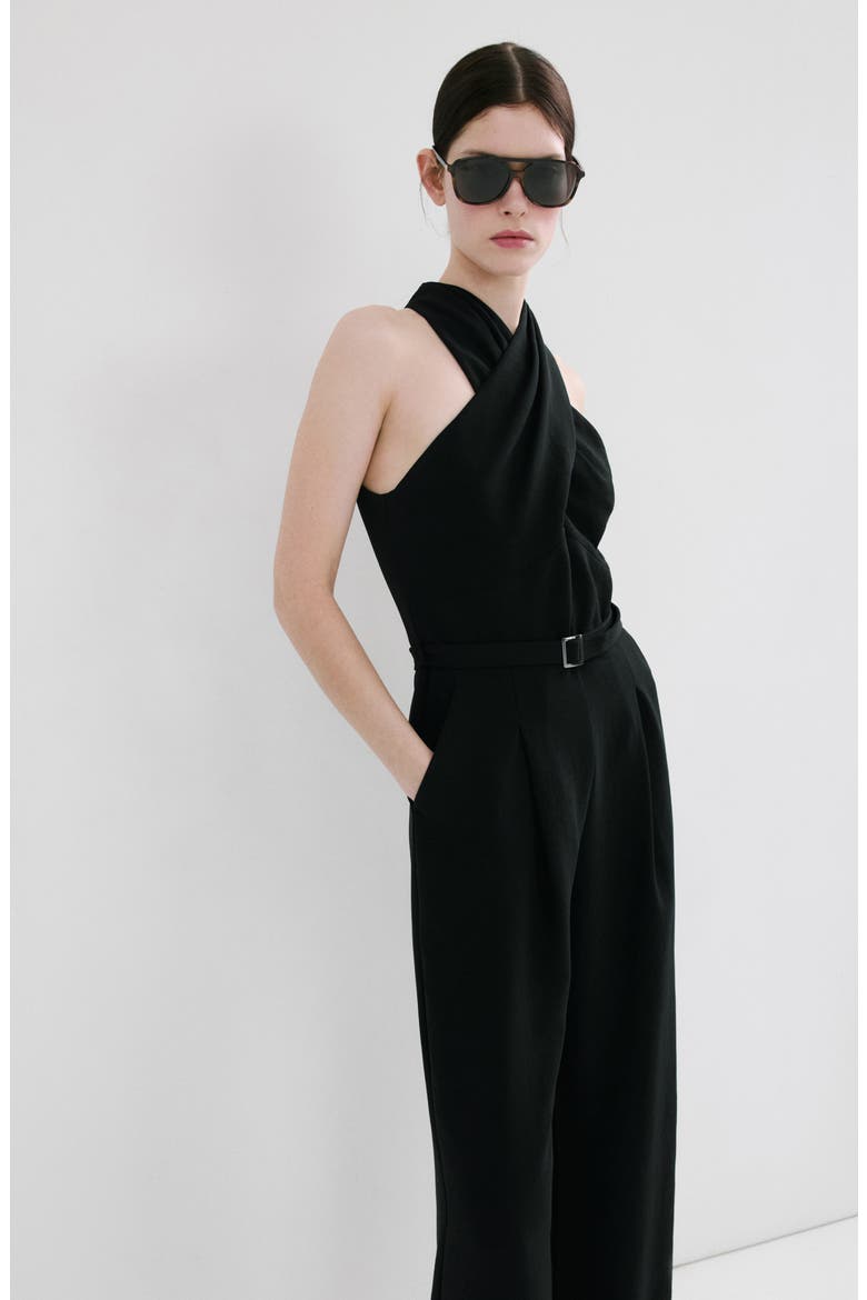 Mono Jane Jumpsuit, Alternate, color, BLACK
