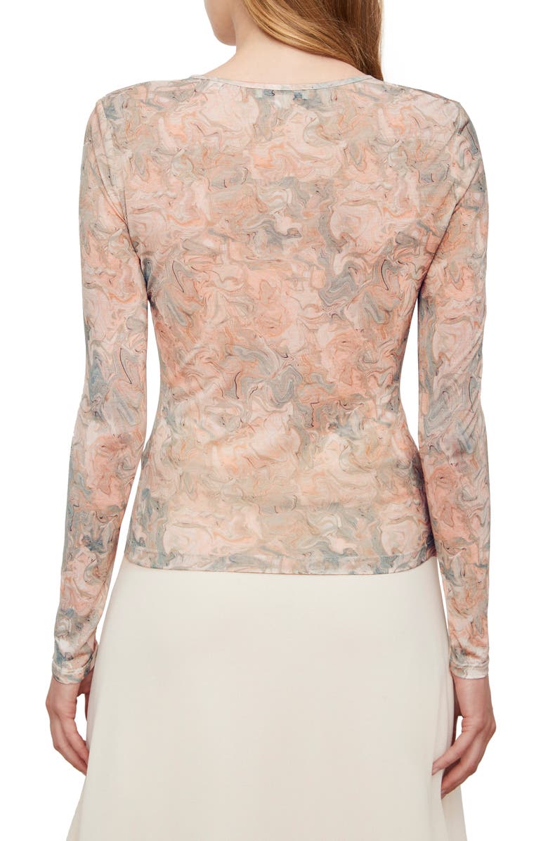 Vince Marble Print Long Sleeve T-Shirt, Alternate, color, 