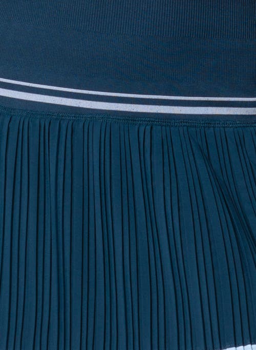 Lucky In Love Motion Pleated Skirt In Blue