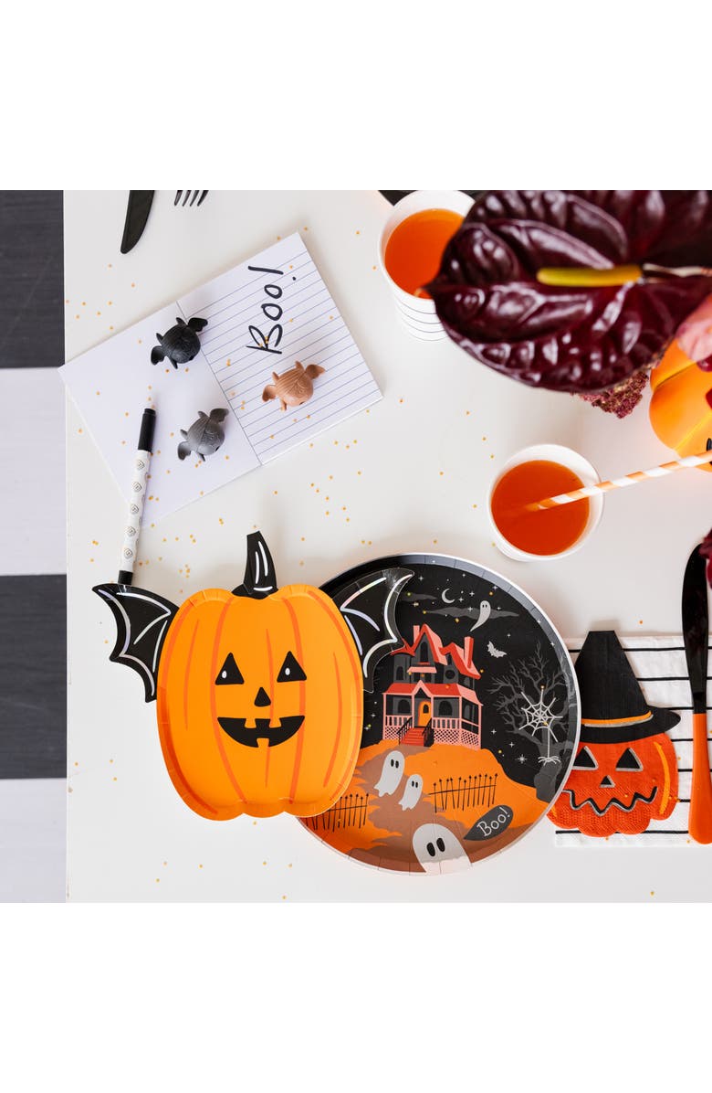 Daydream Society Trick or Treat Street Hallowen Haunted House Hill Plates - 2 Size Options, Alternate, color, 