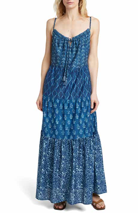 Faherty Sun Chaser Tiered Maxi Sundress