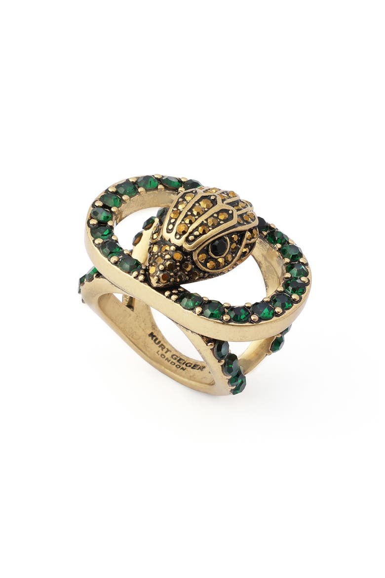 Chelsea Eagle Cutout Ring, Main, color, GREEN
