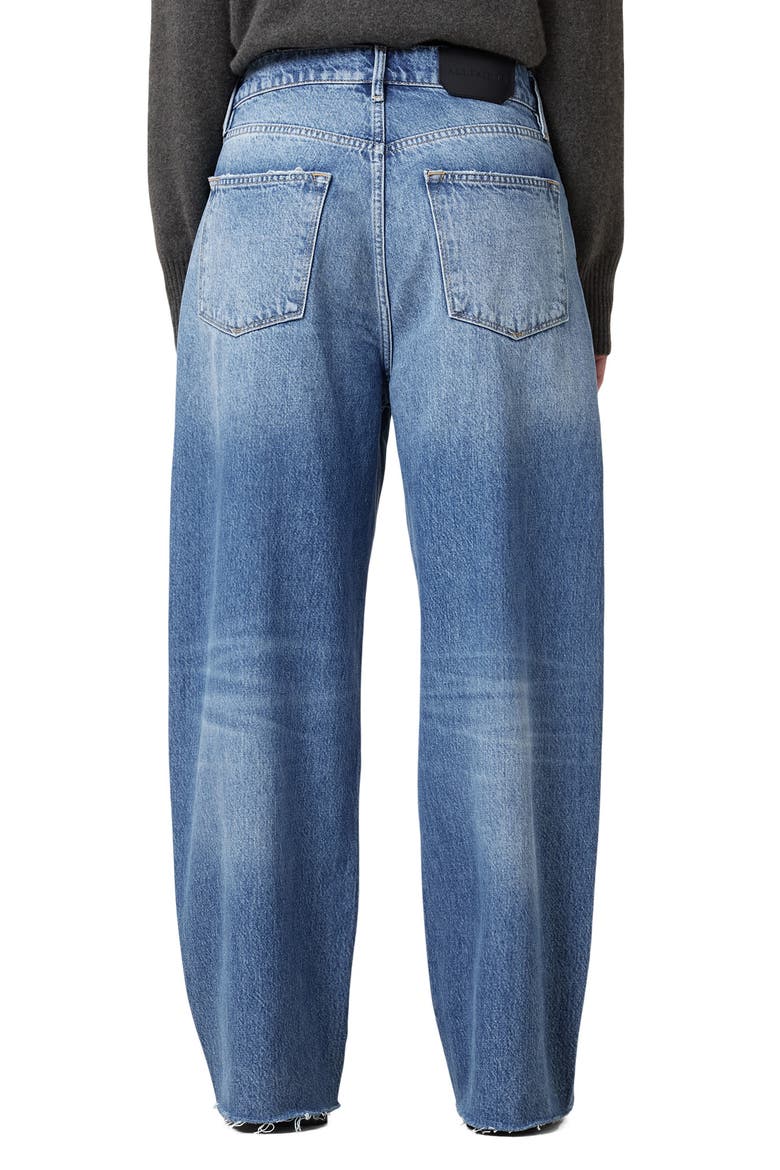 Aki Crossover Ripped Wide Leg Jeans, Alternate, color, LIGHT INDIGO