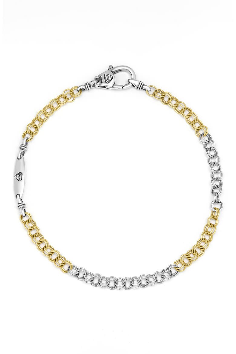 Men's Two-Tone High Jinks Link Chain Bracelet, Alternate, color, TWO TONE
