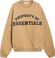 Fear of God Essentials Property Graphic Print Crewneck Sweatshirt
