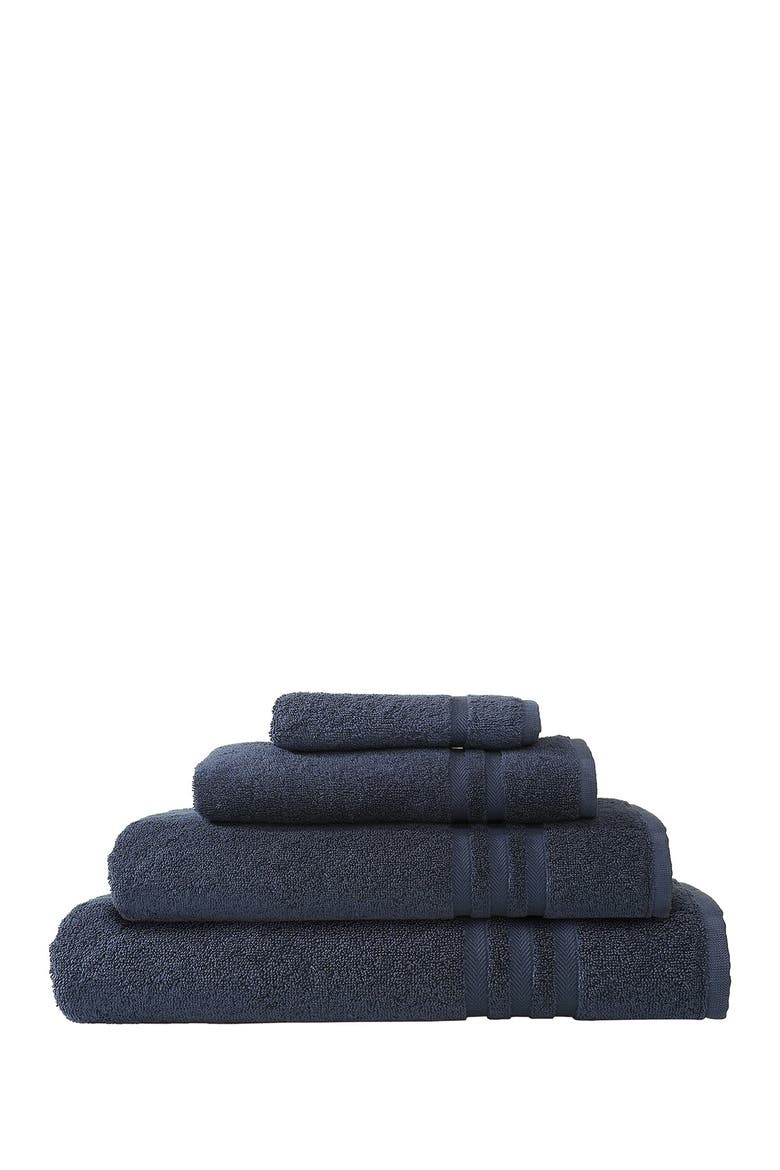 Denzi 4-Piece Towel Set - Twilight Blue, Main, color, TWILIGHT BLUE