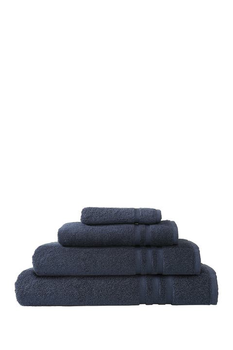 Denzi 4-Piece Towel Set - Twilight Blue