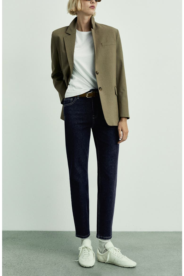 Comfort High Waist Straight Leg Jeans, Alternate, color, OPEN BLUE