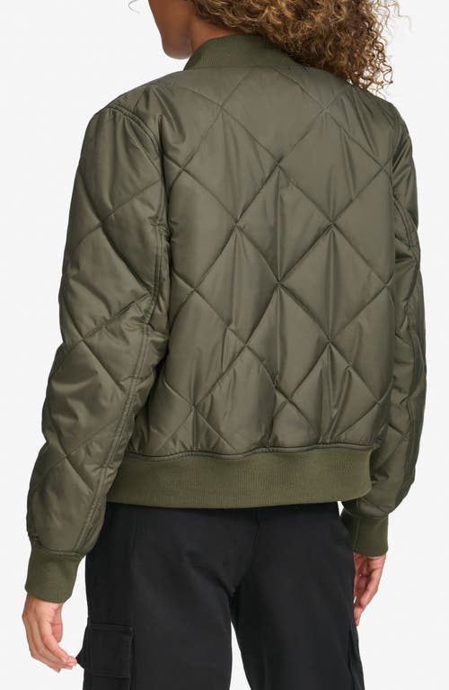 Levi's® Quilted Bomber Jacket In Green