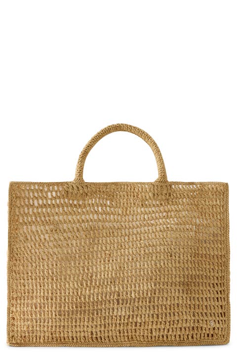 Anika Raffia Tote