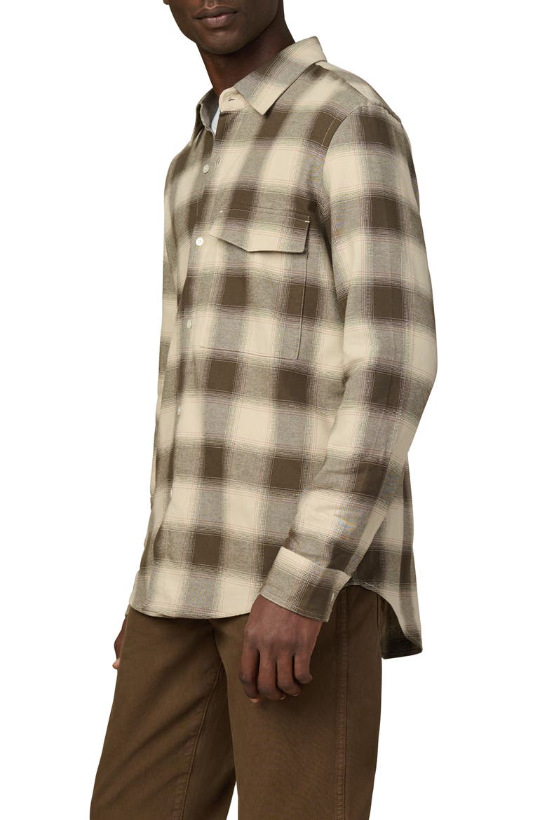 The Reynolds Plaid Cotton Button-Up Shirt, Alternate, color, BUNGEE PLAID