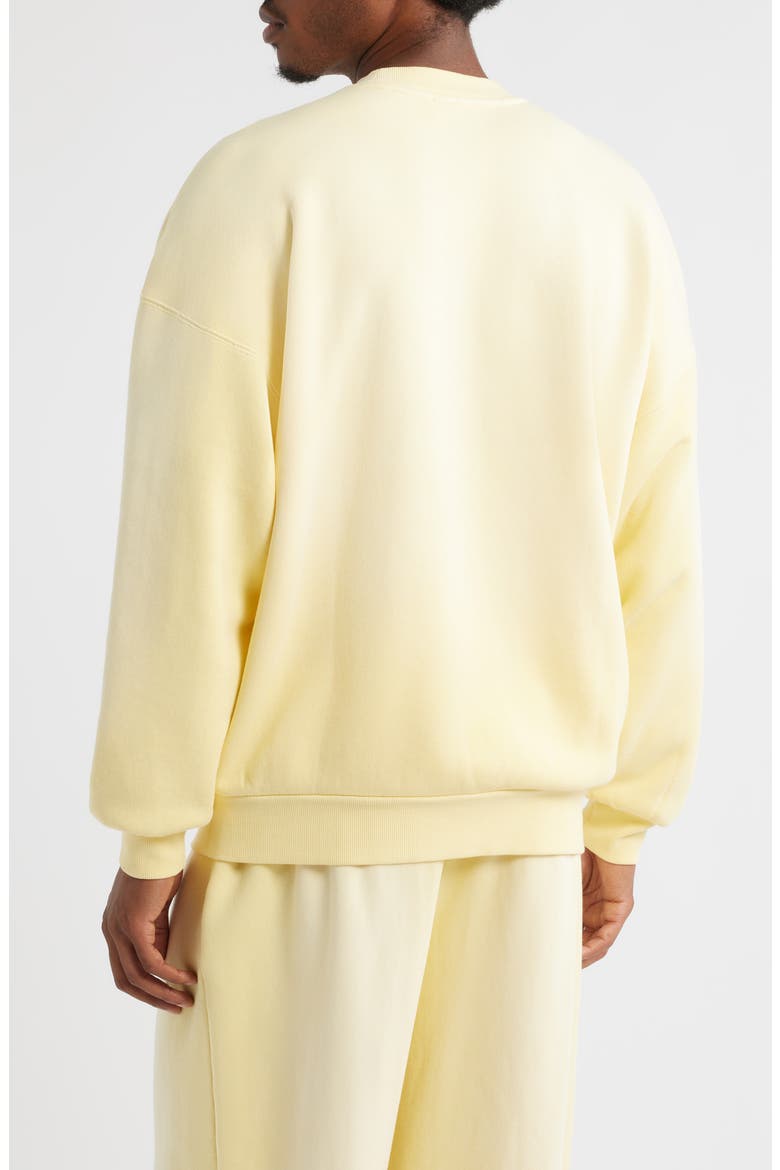Core Oversize Crewneck Sweatshirt, Alternate, color, SUN FADED BUTTER