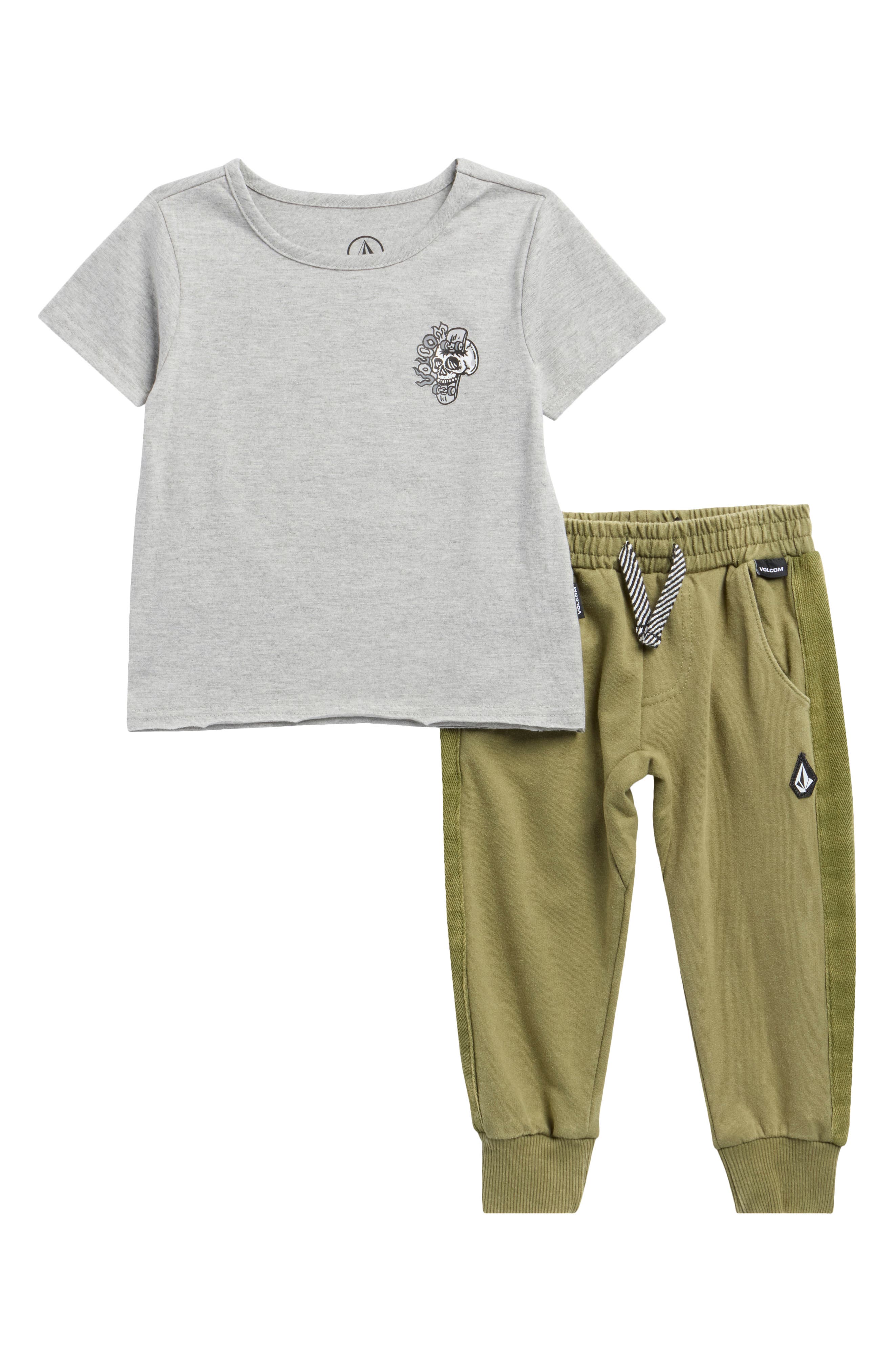 Volcom Kids' Jersey Graphic T-Shirt & Joggers Set