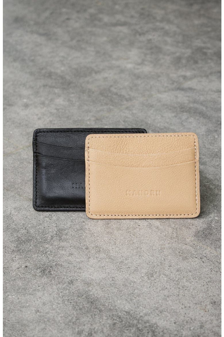 Leather Cardholder, Alternate, color, Sand