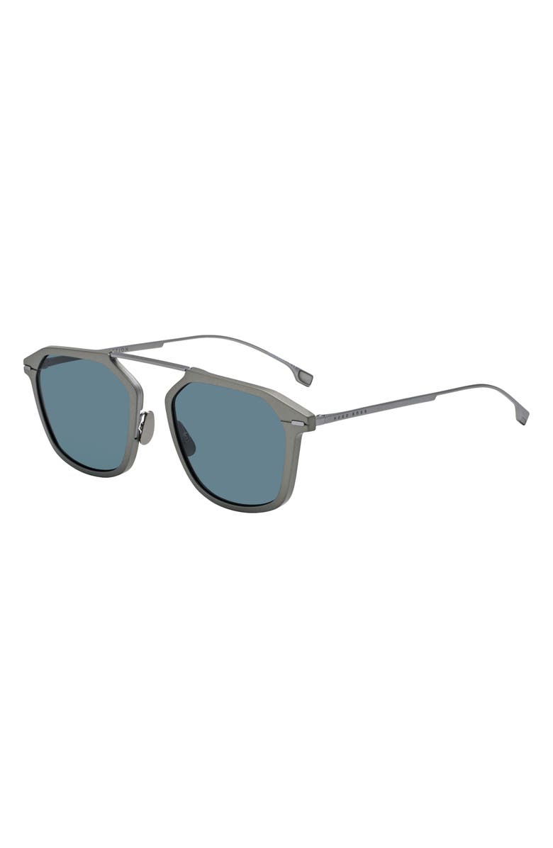 BOSS 55mm Polarized Square Sunglasses, Alternate, color, 