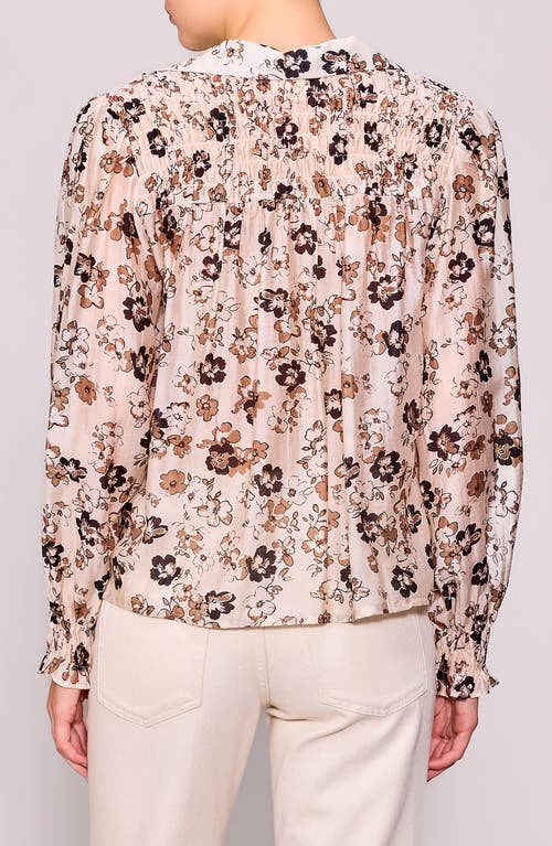 Melloday Print Button-up Shirt In Neutral