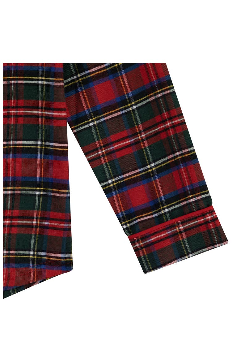 Kids' Plaid Button-Up Pajamas, Alternate, color, POLO RED STEWART
