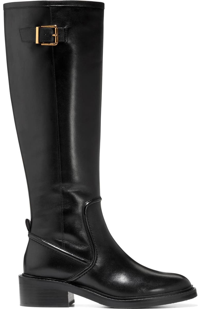 Cole Haan Silvana Tall Boot, Alternate, color, Black Leather