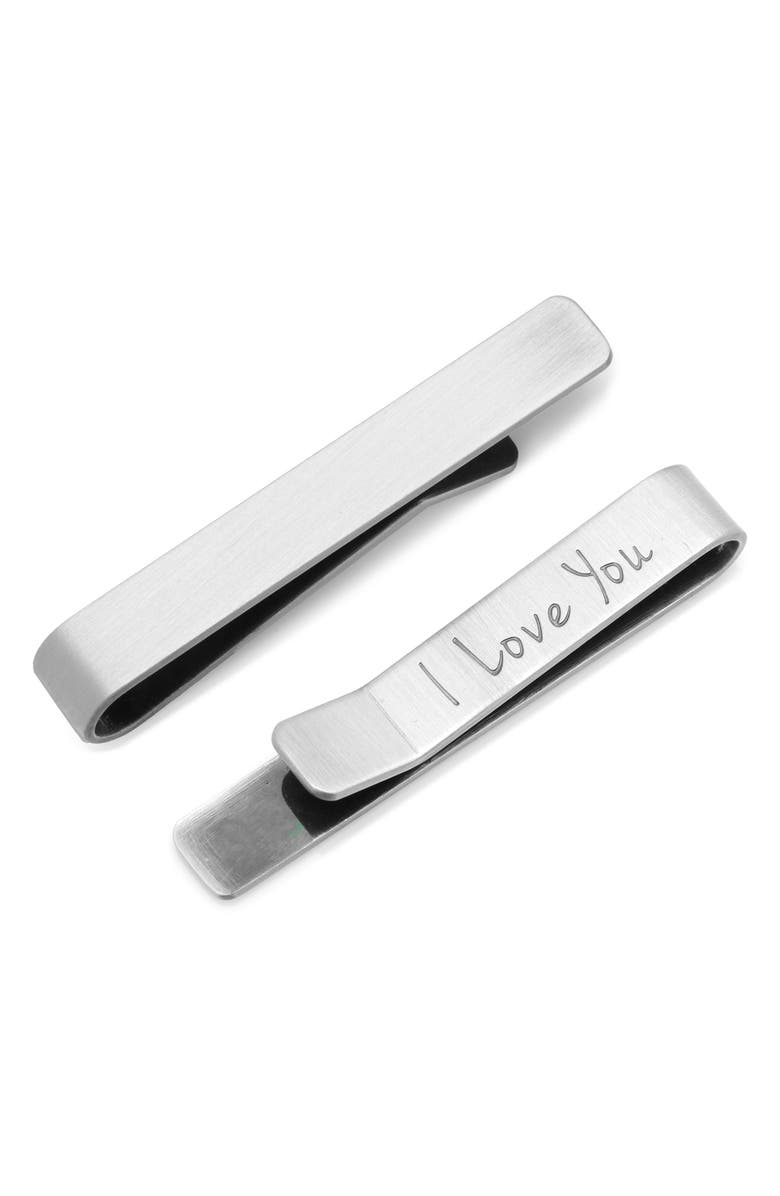 Cufflinks, Inc. I Love You Tie Bar, Alternate, color, Silver