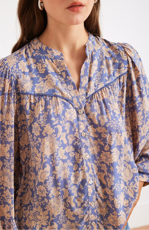 Paneros Clothing Anna Floral Button Up Blouse In Multi
