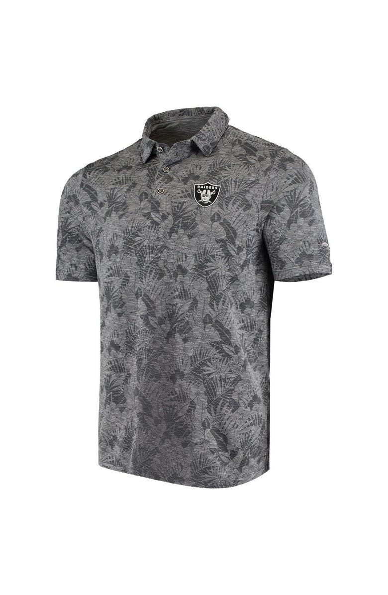 Tommy Bahama Men's Tommy Bahama Black Las Vegas Raiders Sport Palmetto Palms Polo, Alternate, color, 