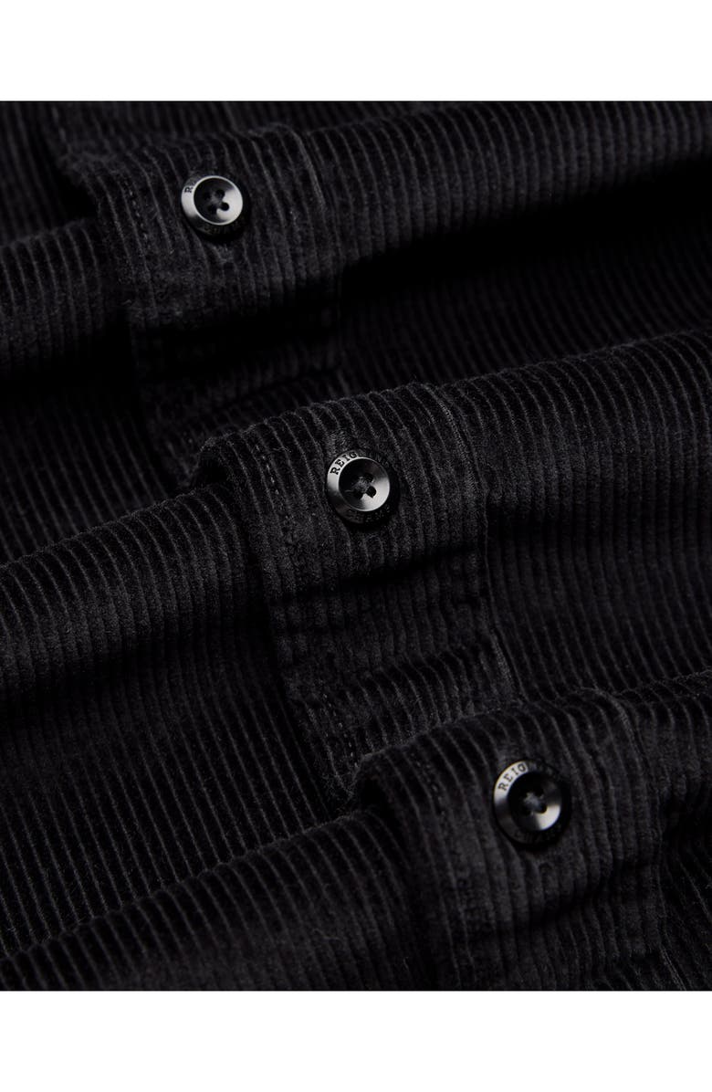Reigning Champ Campus Corduroy Overshirt, Alternate, color, Black