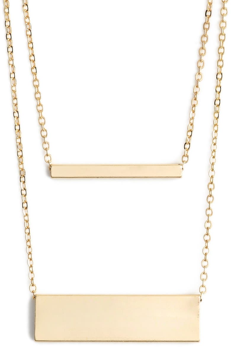 Jules Smith Layered Double Bar Necklace, Alternate, color, 