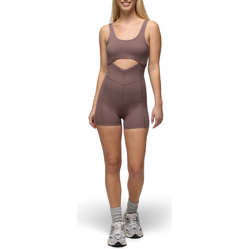 Prana Luxara Salutations Romper In Carob