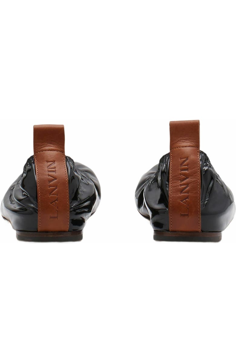 Lanvin The Ballerina Flat In Patent Leather, Alternate, color,