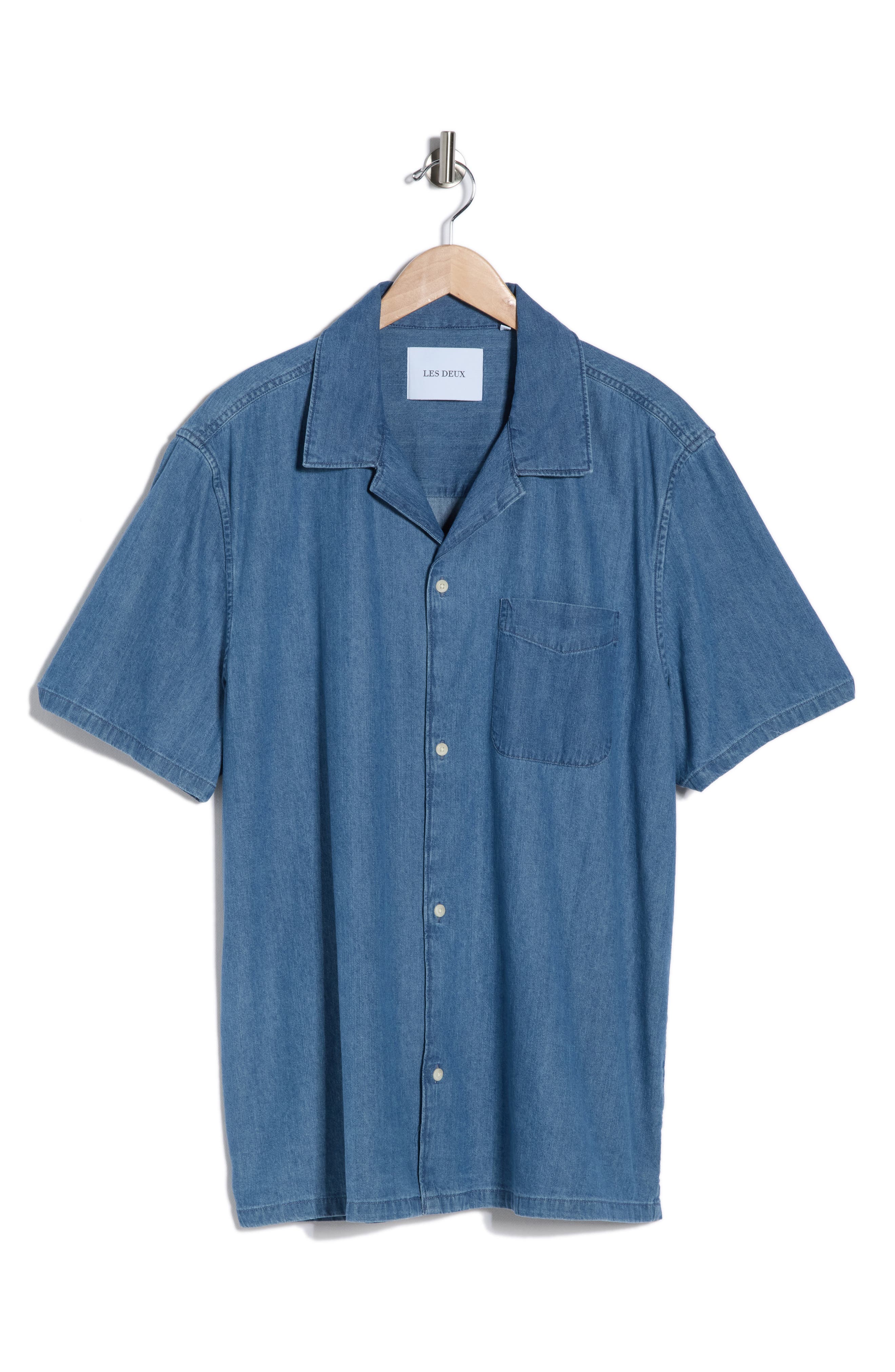 Les Deux Klark Denim Camp Shirt