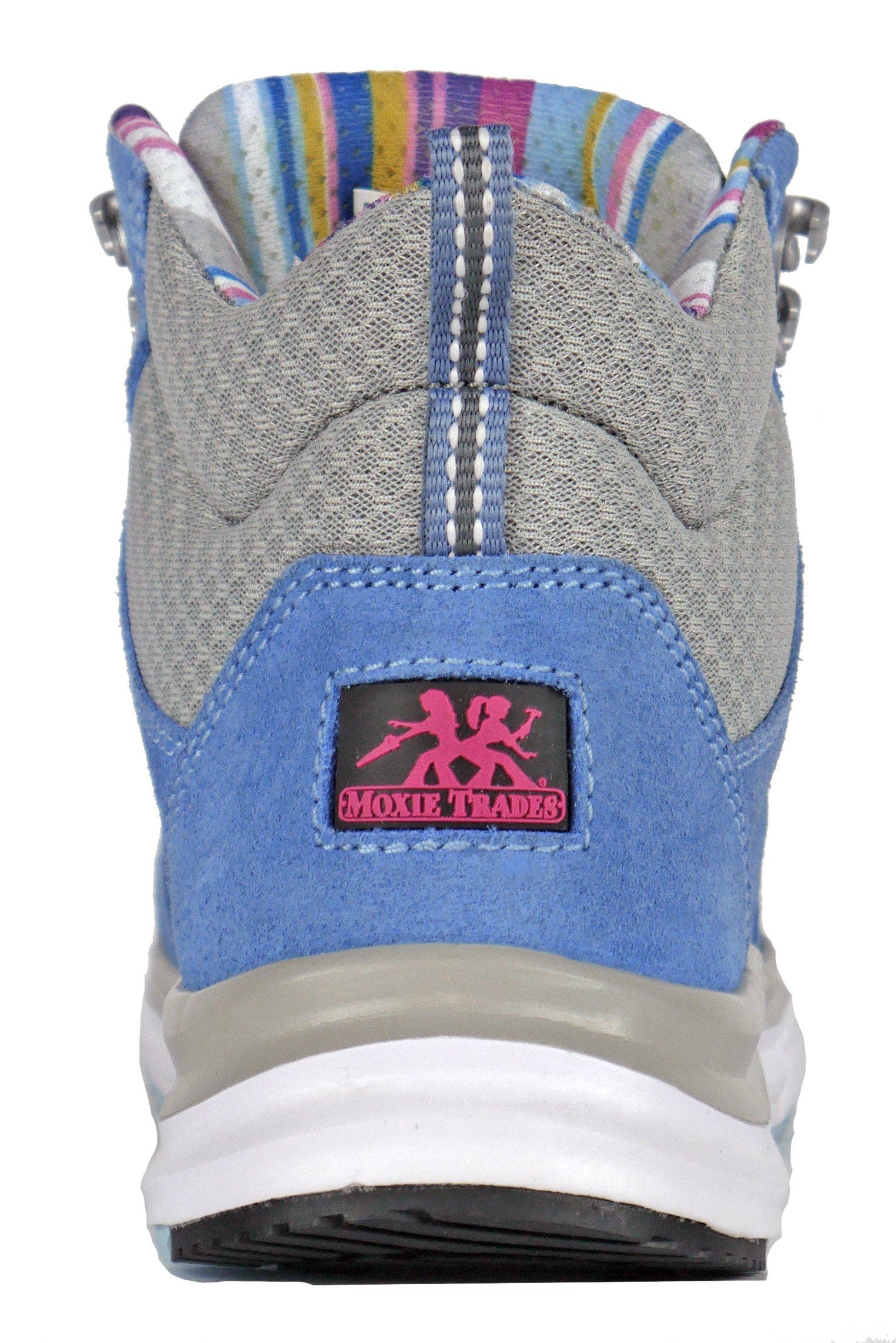 Moxie Trades Moxie Trisha Womens Composite Toe Work Shoe Blue, Alternate, color, Blue/Light Grey