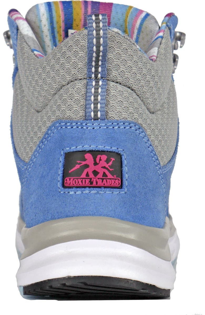 Moxie Trades Moxie Trisha Womens Composite Toe Work Shoe Blue, Alternate, color, Blue/Light Grey