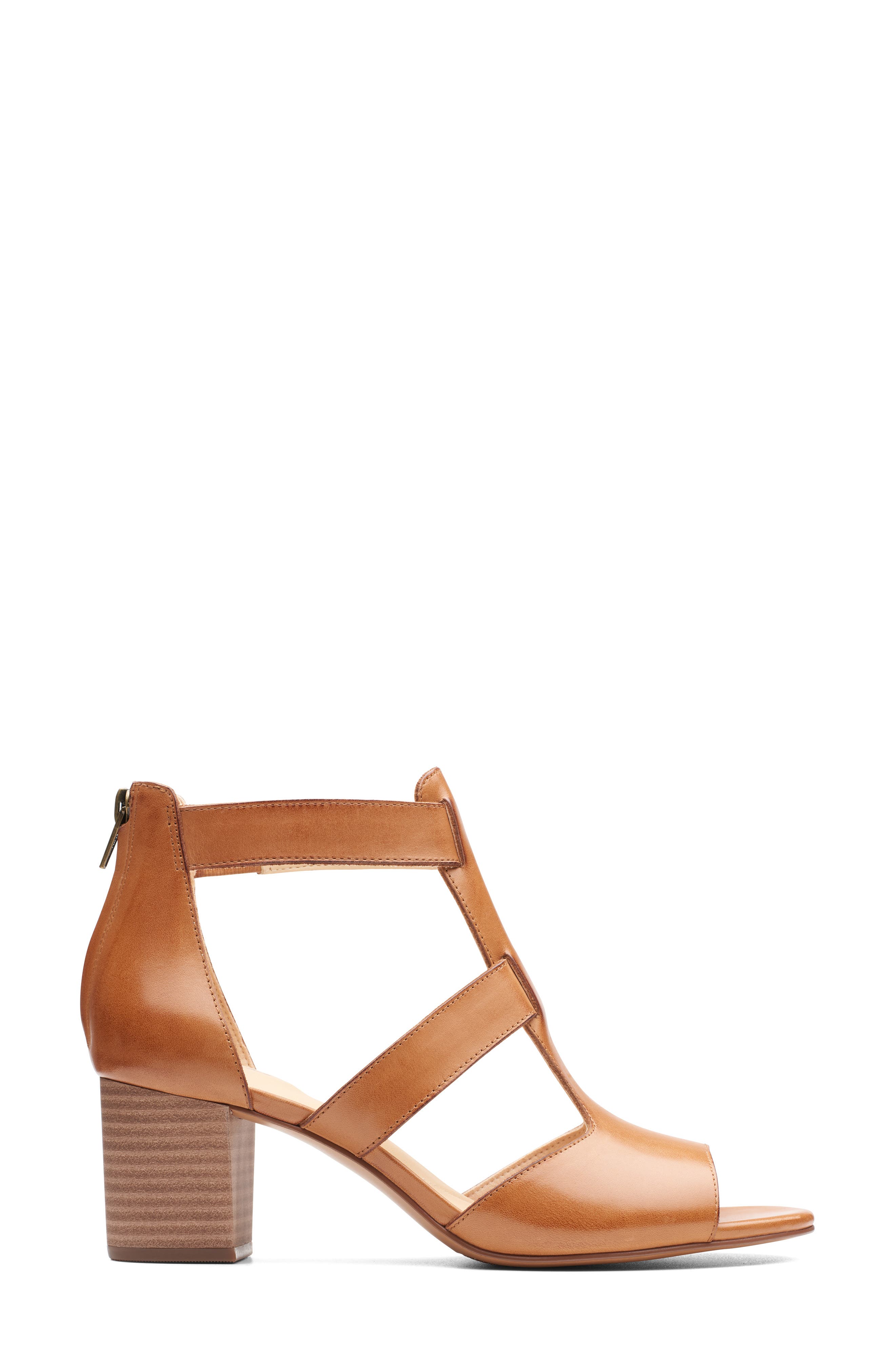 Deloria Fae Sandal, Alternate, color, TAN LEATHER