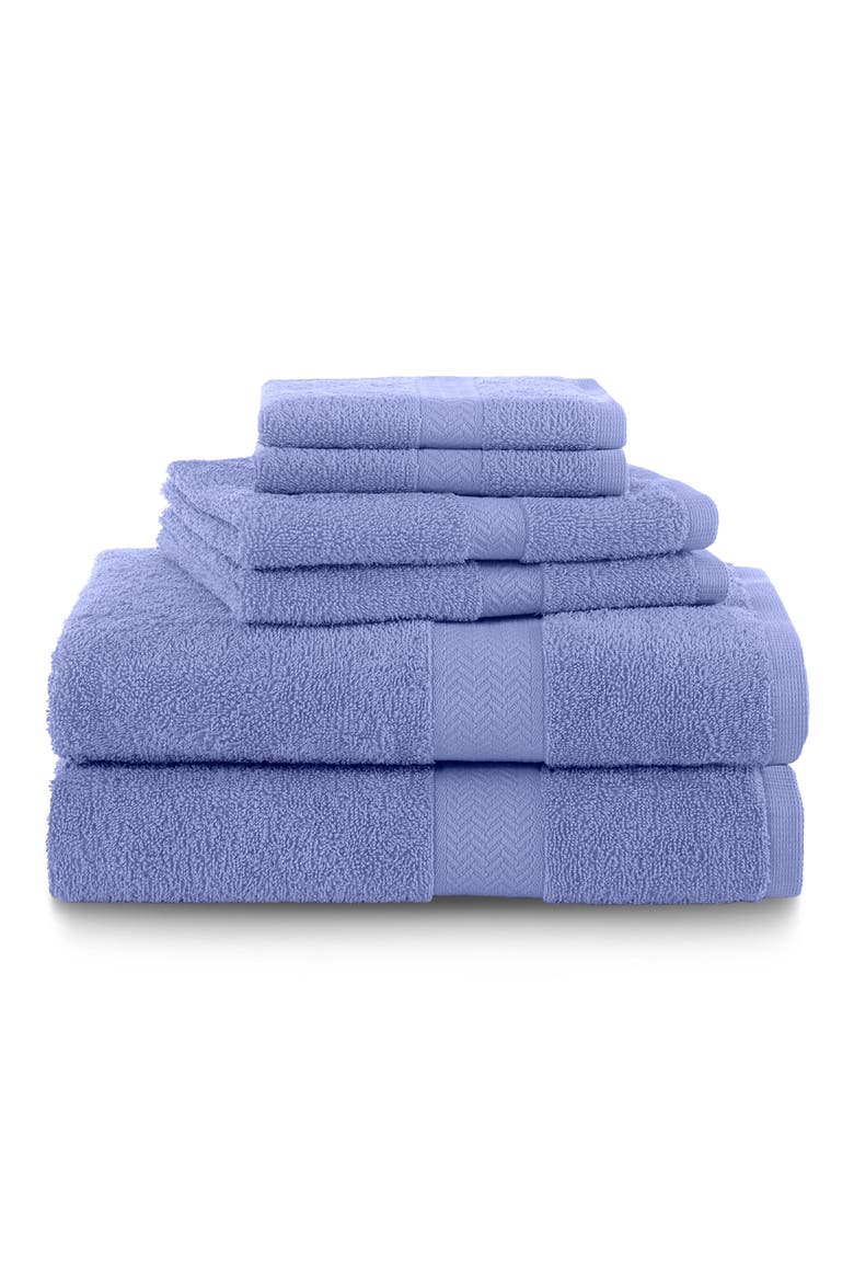 Ringspun 6-Piece Towel Set, Main, color, LAVENDER