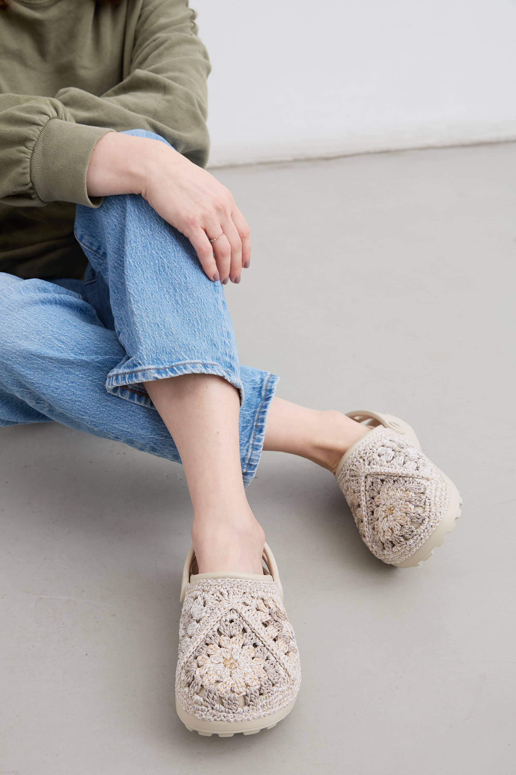 The Sak Bolo Eva Clog, Alternate, color, Sand Patch