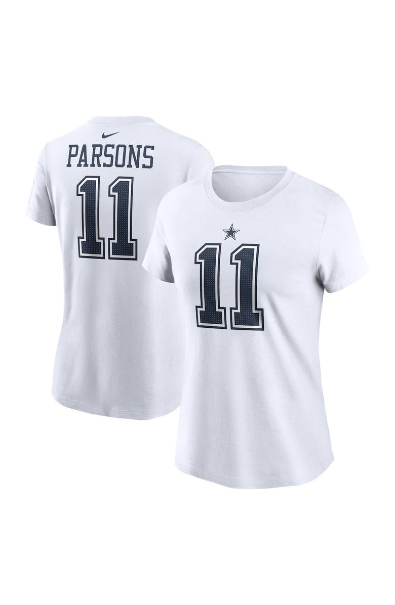 Nike Women's Nike Micah Parsons White Dallas Cowboys Player Name & Number T-Shirt, Main, color, 