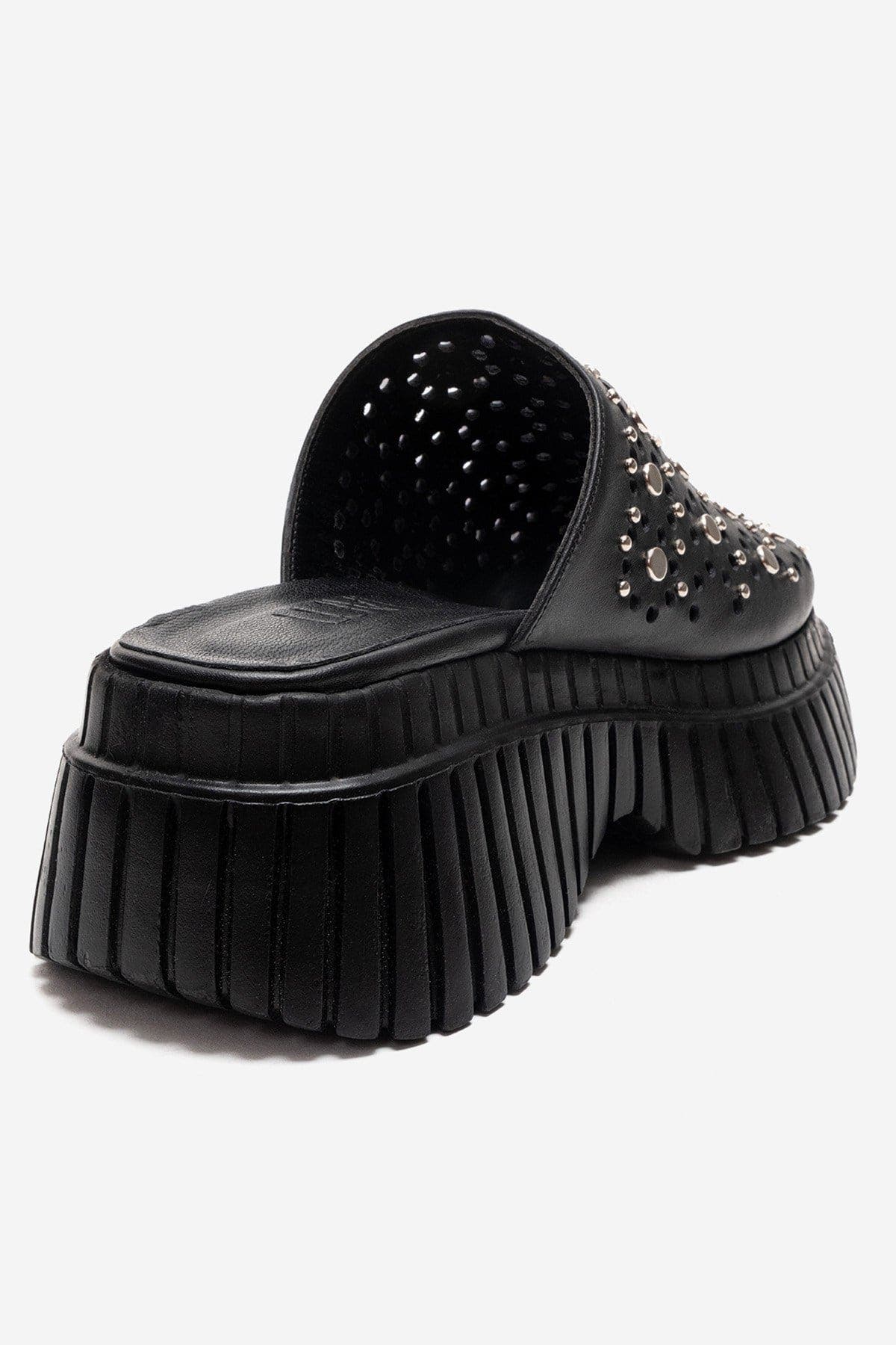 Forever & Always Shoes Harlow Leather Platform Sandal, Alternate, color, Black