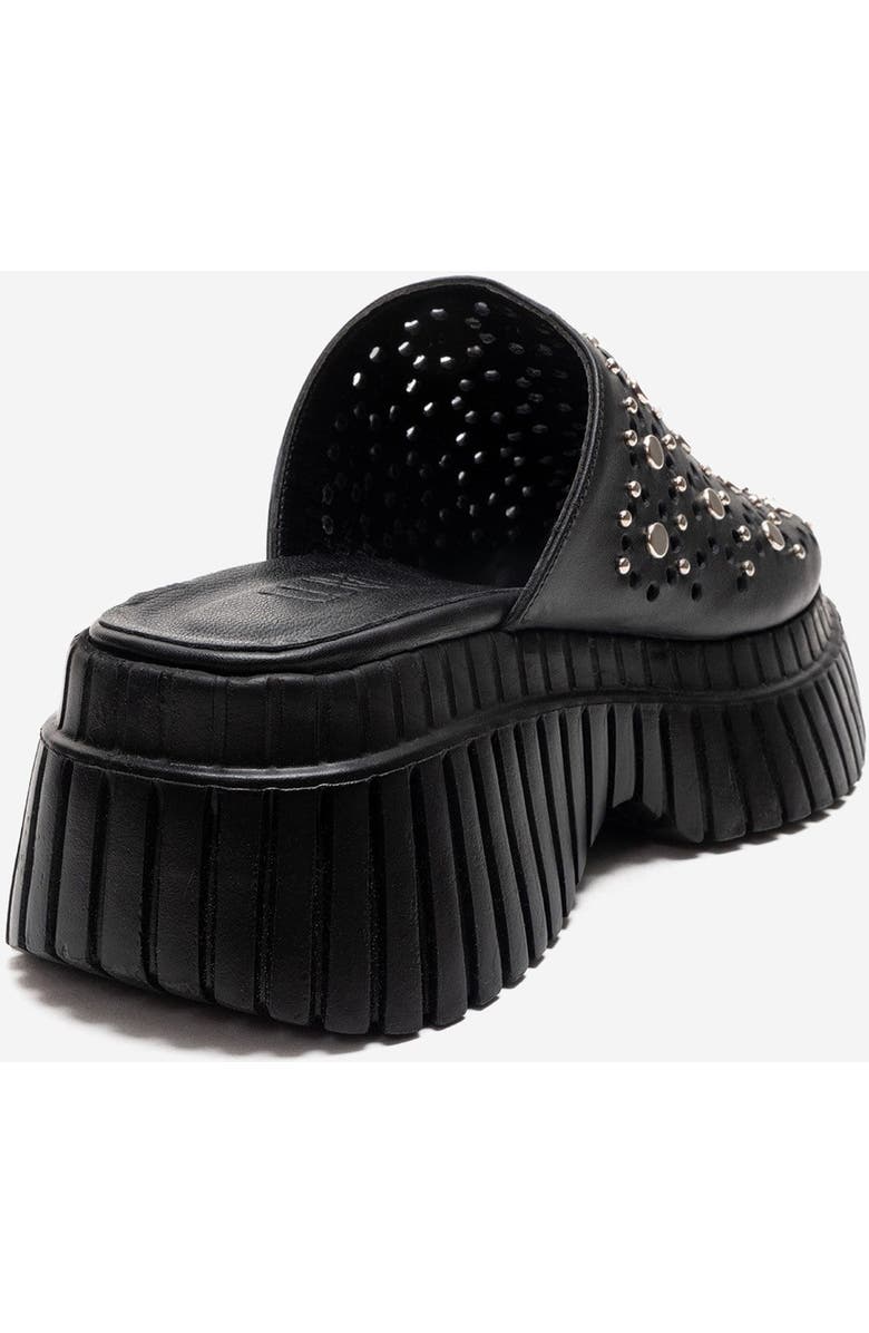 Forever & Always Shoes Harlow Leather Platform Sandal, Alternate, color, Black