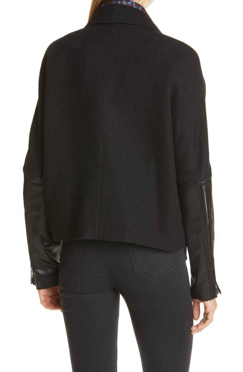 Rick Owens Mixed Media Jacket, Alternate, color,