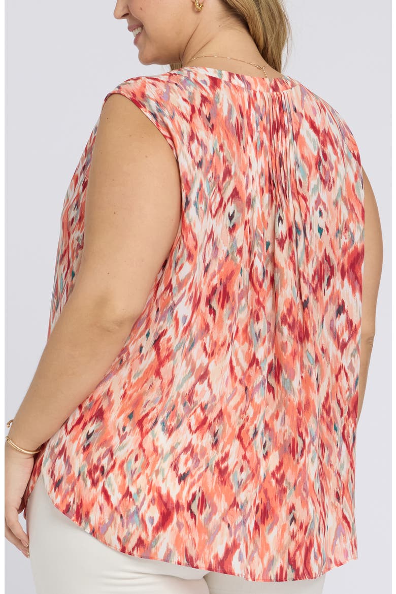 Print Sleeveless Pleat Back Top, Alternate, color, MOJAVE MIRAGE