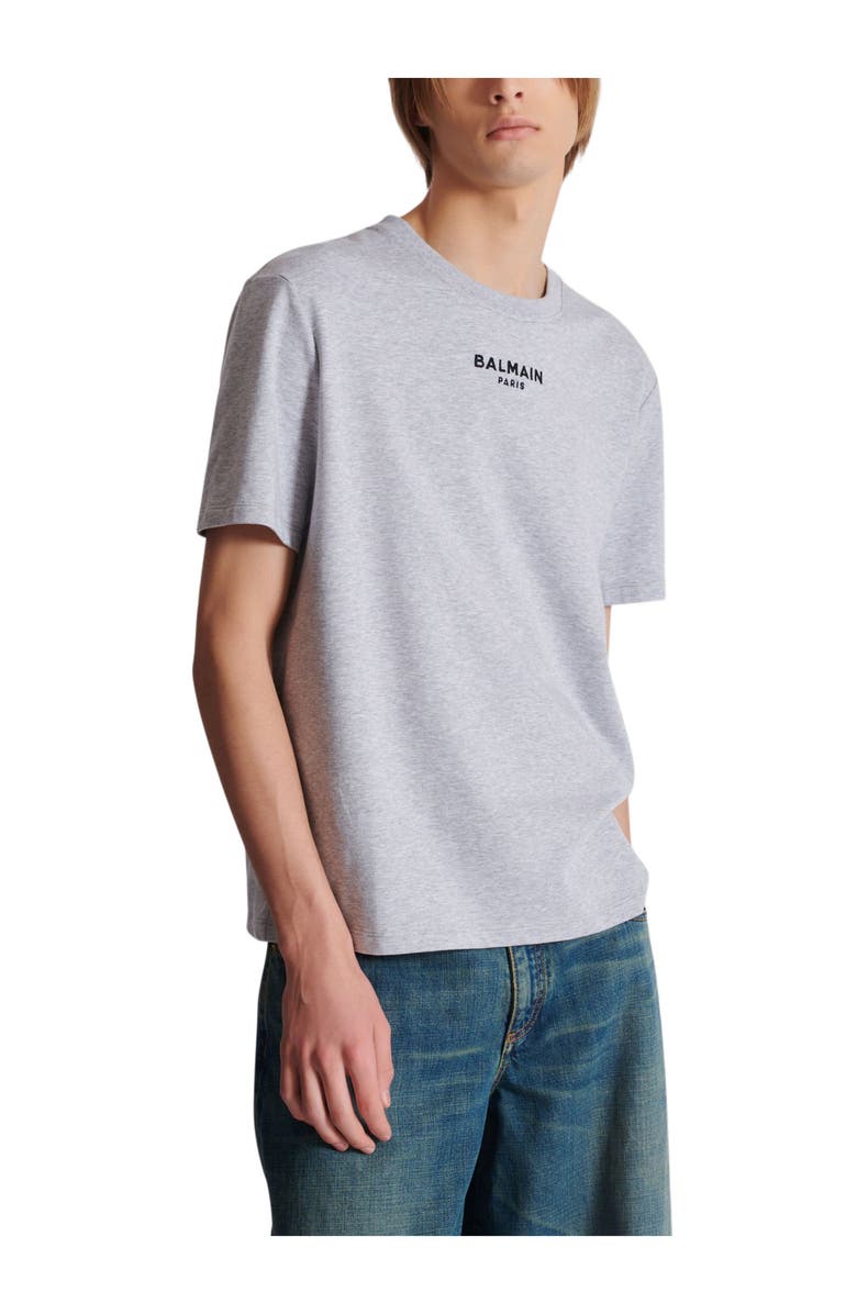 Balmain Embroidered Balmain Paris T-shirt, Alternate, color, 