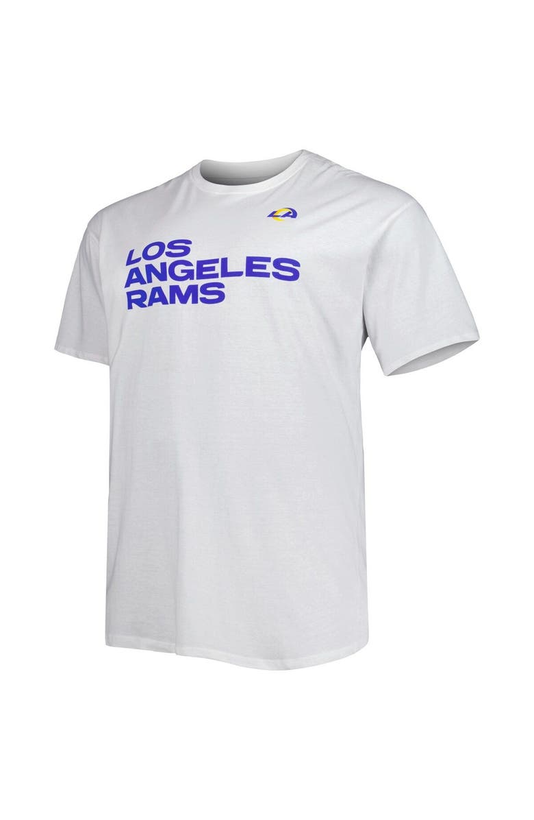 FANATICS Men's Fanatics Branded White Los Angeles Rams Big & Tall Hometown Collection Hot Shot T-Shirt, Alternate, color, White