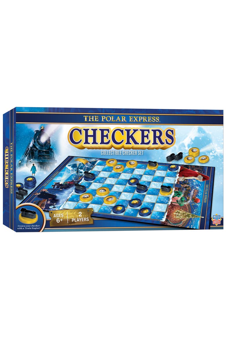 The Polar Express Checkers Board Game, Main, color, Multicolor