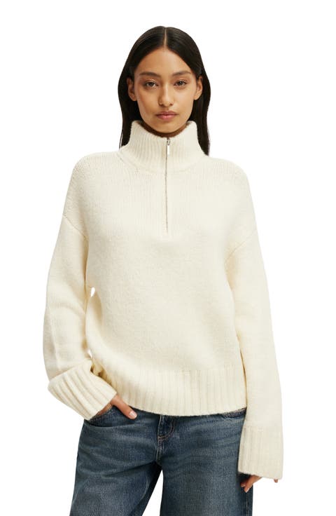 Women's Luxe Funnel Zip Pullover