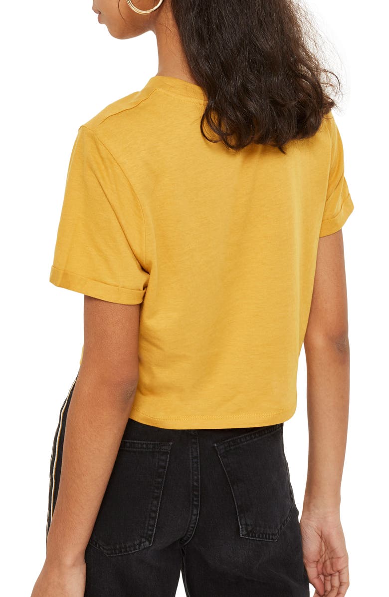 Topshop No Hard Feelings Crop T-Shirt, Alternate, color, 